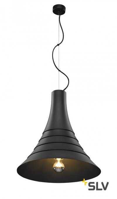SLV 1000433 BATO 45 E27 PD светильник подвесной для лампы E27 60Вт макс., черный SLV 1000433 BATO 45 E27 PD светильник подвесной для лампы E27 60Вт макс., черный