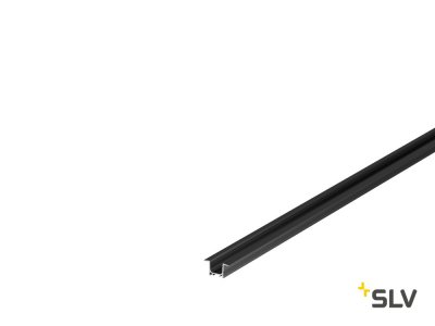 1000459 SLV GRAZIA 10, профиль встраиваемый, 2 м, без экрана, черный