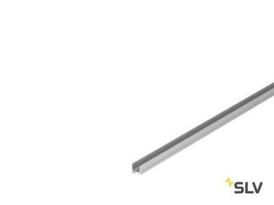 1000463 SLV GRAZIA 10, профиль накладной стандарт, 2 м, без экрана, алюминий