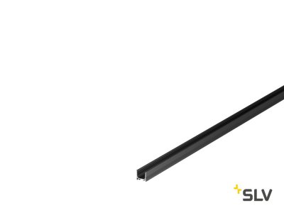 1000465 SLV GRAZIA 10, профиль накладной стандарт, 2 м, без экрана, черный
