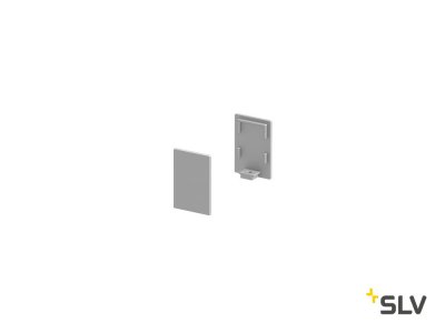 1000484 SLV GRAZIA 10, заглушка высокая для профиля стандарт, 2шт., алюминий 1000484 SLV GRAZIA 10, заглушка высокая для профиля стандарт, 2шт., алюминий