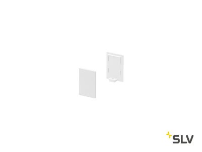 1000485 SLV GRAZIA 10, заглушка высокая для профиля стандарт, 2шт., белый 