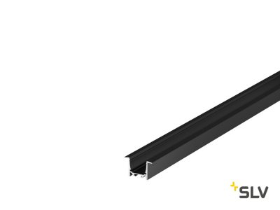 1000495 SLV GRAZIA 20, профиль встраиваемый, 2 м, без экрана, черный 1000495 SLV GRAZIA 20, профиль встраиваемый, 2 м, без экрана, черный