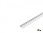 1000515 SLV GRAZIA 20, профиль накладной стандарт с желобками, 3 м, без экрана, белый