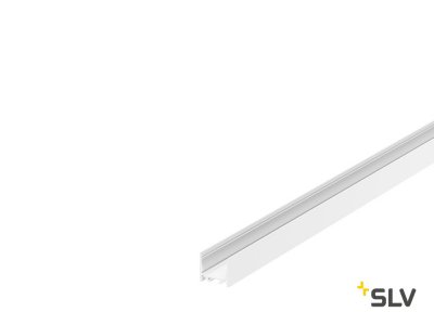 1000521 SLV GRAZIA 20, профиль накладной стандарт гладкий, 2 м, без экрана, белый