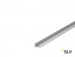 1000526 SLV GRAZIA 20, профиль накладной плоский гладкий, 1 м, без экрана, алюминий