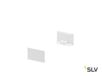 1000560 SLV GRAZIA 20, заглушка плоская для плоского профиля, 2шт., белый 