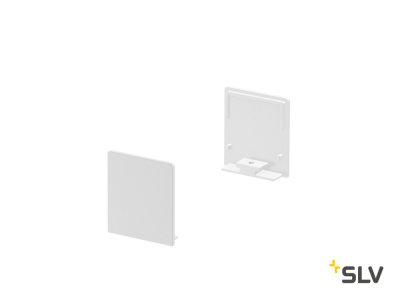 1000563 SLV GRAZIA 20, заглушка высокая для плоского профиля, 2шт., белый 