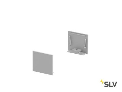 1000565 SLV GRAZIA 20, заглушка плоская для профиля стандарт, 2шт., алюминий