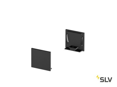 1000567 SLV GRAZIA 20, заглушка плоская для профиля стандарт, 2шт., черный 1000567 SLV GRAZIA 20, заглушка плоская для профиля стандарт, 2шт., черный