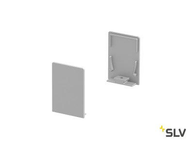 1000568 SLV GRAZIA 20, заглушка высокая для профиля стандарт, 2шт., алюминий