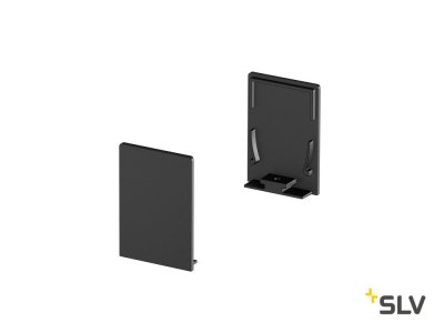 1000570 SLV GRAZIA 20, заглушка высокая для профиля стандарт, 2шт., черный