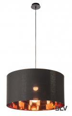 1000580 SLV FENDA, абажур-цилиндр диам., 70 см, черный/ медь