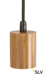 1000581 SLV FITU Е27 PD светильник подвесной 2.5m для лампы Е27 60Вт макс., без основания, бамбук светлый