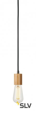 1000581 SLV FITU Е27 PD светильник подвесной 2.5m для лампы Е27 60Вт макс., без основания, бамбук светлый