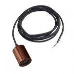 1000583 SLV FITU Е27 PD светильник подвесной 2.5m для лампы Е27 60Вт макс., без основания, бамбук темный