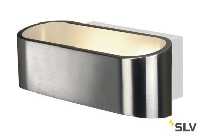 1000637 SLV ASSO 70 LED Dim to Warm светильник настенный с LED 12Вт, 2000-3000К, 530лм, матир. алюминий / белый 1000637 SLV ASSO 70 LED Dim to Warm светильник настенный с LED 12Вт, 2000-3000К, 530лм, матир. алюминий / белый