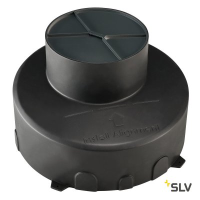 SLV 1000655 DASAR® 180 PREMIUM/ GIMBLE OUT, корпус монтажный, встраиваемый в грунт, черный SLV 1000655 DASAR® 180 PREMIUM/ GIMBLE OUT, корпус монтажный, встраиваемый в грунт, черный