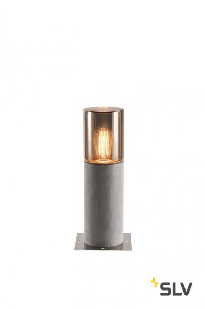 1000665 SLV LISENNE POLE 40 светильник IP54 для лампы E27 23Вт макс., серый базальт/ дымчатое стекло