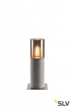 1000665 SLV LISENNE POLE 40 светильник IP54 для лампы E27 23Вт макс., серый базальт/ дымчатое стекло