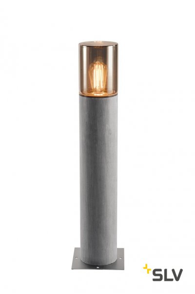1000666 SLV LISENNE POLE 70 светильник IP54 для лампы E27 23Вт макс., серый базальт/ дымчатое стекло