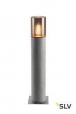 1000666 SLV LISENNE POLE 70 светильник IP54 для лампы E27 23Вт макс., серый базальт/ дымчатое стекло