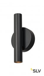 1000675 SLV KARPO UP/DOWN LED светильник настенный с LED 10Вт, 3000К, 2х 40°, 2х 320лм, черный