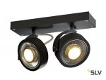 1000703 SLV KALU 2 ES111 светильник накладной для 2-х ламп ES111 по 75Вт макс., черный
