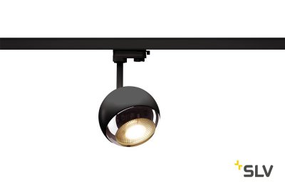1000707 SLV 3Ph, LIGHT EYE 150 SPOT светильник для лампы ES111 75Вт макс., черный/ хром 1000707 SLV 3Ph, LIGHT EYE 150 SPOT светильник для лампы ES111 75Вт макс., черный/ хром
