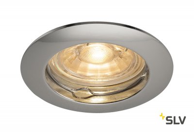 1000715 SLV PIKA QPAR51 светильник встраиваемый для лампы GU10 50Вт макс., хром
