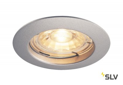 1000717 SLV PIKA QPAR51 светильник встраиваемый для лампы GU10 50Вт макс., серебристый 1000717 SLV PIKA QPAR51 светильник встраиваемый для лампы GU10 50Вт макс., серебристый
