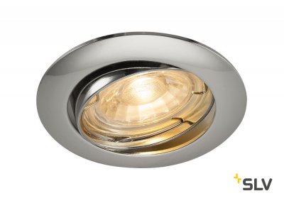 1000719 SLV PIKA TURNO QPAR51 светильник встраиваемый для лампы GU10 50Вт макс., хром