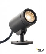 1000735 SLV HELIA LED SPOT светильник накладной IP55 c LED 8Вт, 3000К, 480лм, 38°, с кабелем 3м, антрацит