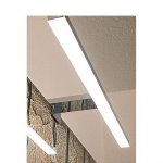 1000778 SLV DORISA LED 30 светильник для зеркала IP44 с LED 5.2Вт, 4000К, 280лм, матированный металл