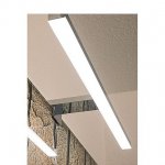 1000781 SLV DORISA LED 50 светильник для зеркала IP44 с LED 6.6Вт, 4000К, 350лм, матированный металл