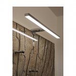 1000781 SLV DORISA LED 50 светильник для зеркала IP44 с LED 6.6Вт, 4000К, 350лм, матированный металл