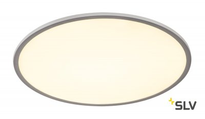 SLV 1000785 PANEL 60 ROUND CL светильник потолочный 42Вт с LED 3000К, 3150лм, 110°, серебристый