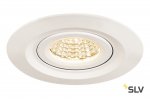 1000833 SLV KINI светильник IP65 встраиваемый поворотный c LED 12Вт, 60°, 3000К, 850лм, белый