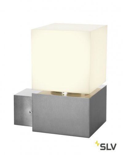 SLV 1000834 SQUARE WL LED светильник настенный IP44 12Вт с LED 3000K, 760лм,сталь/ белый