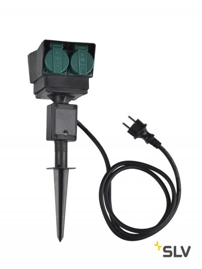 1000869 SLV Удлинитель садовый на 4 розетки, IP44, кабель 1.5 метра, FR 1000869 SLV Удлинитель садовый на 4 розетки, IP44, кабель 1.5 метра, FR