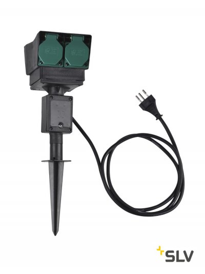 SLV 1000873 Удлинитель садовый на 4 розетки, IP44, кабель 1.5 метра, IT