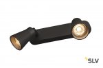 SLV 1000889 AVO DOUBLE CW светильник накладной для 2-х ламп GU10 по 50Вт макс., черный