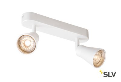 SLV 1000890 AVO DOUBLE CW светильник накладной для 2-х ламп GU10 по 50Вт макс., белый