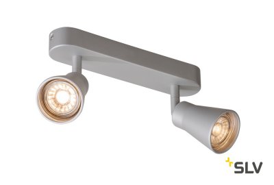 SLV 1000891 AVO DOUBLE CW светильник накладной для 2-х ламп GU10 по 50Вт макс., серебристый