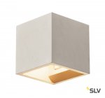 1000910 SLV SOLID CUBE светильник настенный для лампы QT14 G9 25Вт макс., серый бетон