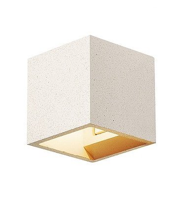 1000913 SLV SOLID CUBE светильник настенный для лампы QT14 G9 25Вт макс., белый песчанник