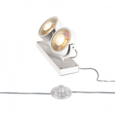 1000924 SLV KALU FLOOR 2 QPAR111 светильник напольный для 2-х ламп ES111 по 75Вт макс., белый