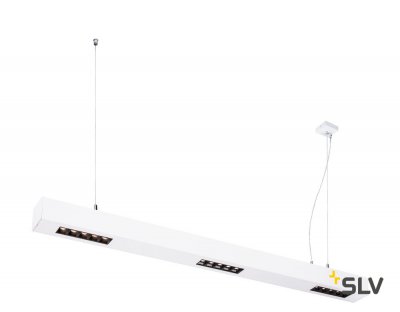 SLV 1000926 Q-LINE BAP PD 1m LED светильник подвесной 45Вт с LED 3000К, 2100лм, 30°, URG<10, CRI>90, белый