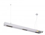 SLV 1000934 Q-LINE BAP PD 1m LED светильник подвесной 45Вт с LED 4000К, 2300лм, 30°, URG<10, CRI>90, серебристый
