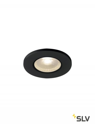 1001015 SLV KAMUELA ECO LED светильник встраиваемый IP65 с LED 6.5Вт, 3000К, 400лм, 38°, черный